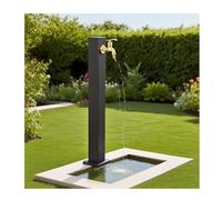 Rubinetto portatile a colonna d'acqua da giardino in acciaio inox, 80 cm, per esterni, prati, terrazze, stazioni di lavaggio e fattorie, soluzione idrica durevole ed elegante per un facile accesso