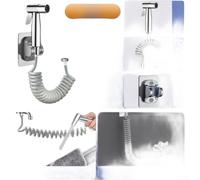 Rubinetto professionale per lavabo, in rame, con controllo del flusso separato e attacco spray in acciaio inox 304 per una pulizia efficiente nelle stanze di servizio (C)