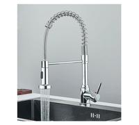 Rubinetto rimovibile cucina gourmet rubinetto 2 spruzzatore di spruzzatore monte rowering manico a manico singolo mixer acqua calda lavello cucina (nichelo a pennello)