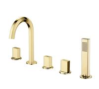 Rubinetto Romano Rubinetto del Rubinetto Vasca da Bagno Set di rubinetti con spruzzatore per Doccia Portatile rubinetti da Bagno con Doccia a Mano Mobile a Montaggio a Monte Rubinetto Ottone Solido