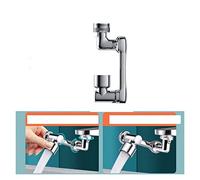 Rubinetto, Rotazione universale 1440 ° Testa spruzzatore rubinetto for rubinetti prolunga Aeratore Gorgogliatore Ugello Rubinetto cucina Lavabo Braccio robot(1440 degree single)
