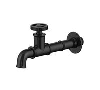 Rubinetto, Rubinetti da giardino for esterni con rubinetto bagno in ottone nero opaco for lavatrice(Model 2)