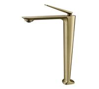 Rubinetto, Rubinetti for lavabo spazzolato oro rubinetto da bagno in oro caldo e freddo in oro rosa rubinetto deck montato toilette nero miscelatore acque(Brushed gold T)