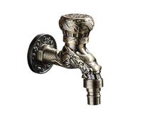 Rubinetto, Rubinetti for lavapavimenti for lavatrice con rubinetto a muro for, da giardino allungato decorativo in ottone scolpito(B004)