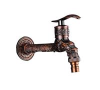 Rubinetto, Rubinetti for lavapavimenti for lavatrice con rubinetto a muro for, da giardino allungato decorativo in ottone scolpito(B127)