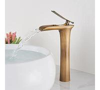 Rubinetto Rubinetti per lavabo N Rubinetto per bagno bianco Rubinetti per cascata Miscelatore monoforo per acqua calda e fredda Rubinetto per lavabo Rubinetti per miscelatore {Cromo bianco} It's so