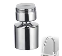 Rubinetto rubinetto cromato, girevole a 360°, girevole a 360°, girevole per rubinetto, rubinetto da cucina M24, aeratore per cucina e rubinetti da bagno