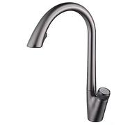 Rubinetto Rubinetto Cucina Estraibile Rubinetto Cucina Girevole Ottone con Doccetta Estraibile Miscelatore Cucina Rubinetto Pulsante Caldo e Freddo Rubinetto Lavello Cucina 2 Funzioni Miscelatore