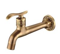 Rubinetto, Rubinetto da giardino esterno decorativo con rubinetto in ottone anticato for lavatrice(Model 15)