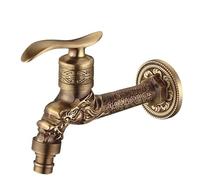 Rubinetto, Rubinetto da giardino esterno decorativo con rubinetto in ottone anticato for lavatrice(Model 12)