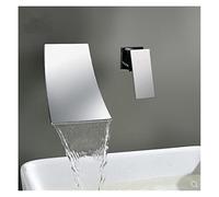 Rubinetto, Rubinetto del bacino rubinetto in oro rubinetto da bagno in-muro nero cascata rubinetto caldo e freddo lavandino tap lavabo miscelatore tap tap set(A)