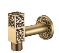 Rubinetto, Rubinetto in ottone antico intagliato for giardino esterno e lavatrice(Model 11)