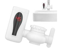 Rubinetto Scaldacqua,Scaldabagno Senza Serbatoio | Doppia Modalità Rubinetto Rotante Display LED per Esterno Campeggio Bagno Cucina Piccoli Spazi