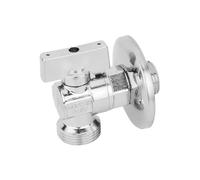 Bugatti Rubinetto Lavatrice A Sfera Cromo Lucido Con Rosetta 1/2" x 3/4" Articolo 883