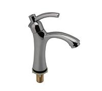 Rubinetto Singolo per Acqua Fredda Rubinetto in Lega di Zinco Installazione sulla Piattaforma Bagno Lavello della Cucina Rubinetto dell'Acqua Maniglia Singola per Uso Domestico Rubinetto
