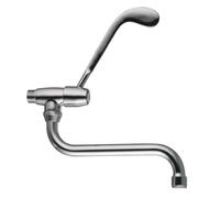 RUBINETTO SNODO A MURO CON LEVA CLINICA 1/2" PORTA & BINI RUBINETTERIE SNC