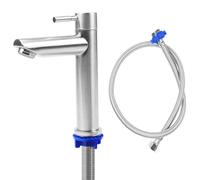Rubinetto Solo Acqua Fredda, Rubinetti Bagnon Con Tubo Flessibile,Rubinetto Bagnn Lavabo Alto, Miscelatore Lavabo Bagnon, Miscelatori Per Bagno Da Appoggio In Acciaio Inossidabile 304, Argento