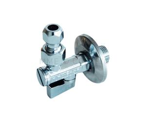 Rubinetto sottolavabo a sfera gr. 1/2" x 3/8" con filtro e snodo per lavabo