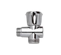Rubinetto sottolavabo a tre vie 1/2" M x 1/2" F x 3/4" M
