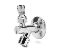 RUBINETTO SOTTOLAVABO CON FILTRO A SNODO 1/2 x 3/8