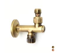 Rubinetto Sottolavabo Con Filtro A Snodo 10 Mm - 1/2" Bronzato