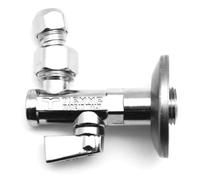 Rubinetto Sottolavabo Con Filtro A Snodo E Rosone Tiemme-1/2"X 10