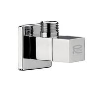 RUBINETTO SOTTOLAVABO Di ARREDO MOD QUADRO Bianco Opaco 1/2x1/2