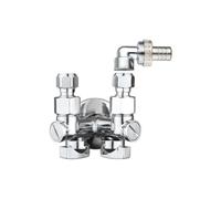 Rubinetto sottolavabo doppio adattatore lavatrice portagomma | Tecom