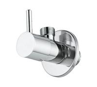 Rubinetto sottolavabo tondo cromato 1/2 x 1/2
