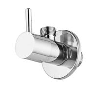 Rubinetto sottolavabo tondo cromato 1/2 x 3/8