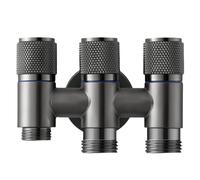 Rubinetto Sottolavabo Valvola Deviatrice Per Rubinetto A Tre Uscite Con Un Ingresso E Tre Uscite In Ottone G1/2 G1/2 + Doppia Filettatura G3/4 Grigia
