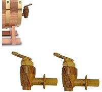 Rubinetto Speciale per Venature del Legno, Rubinetto Coordinato per Botti di Vino, Accessori per Botti di Vino in Quercia, Utilizzati per Decorazioni Domestiche,2 Pezzi,Bonny369