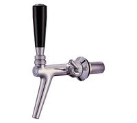 Rubinetto spillatore birra - con compensatore, in acciaio inox, lucido 70 mm