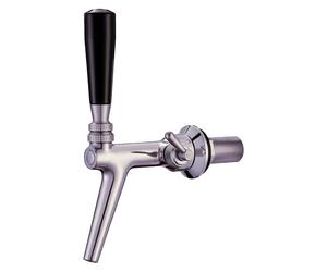 Rubinetto spillatore birra - con compensatore, in acciaio inox, lucido 70 mm