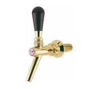 Rubinetto spillatore birra - con compensatore modello V10, in acciaio inossidabile, oro 55 mm