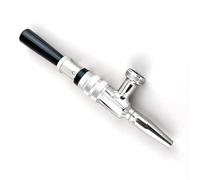 Rubinetto Stout in acciaio inox, per birra e caffè, azoto, torre per birra, birra fatta in casa, birra fredda Nitro Kegerator (argento, G5/8")