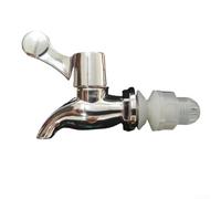 Rubinetto Tanica Acqua 12mm Flusso Controllato Uniforme(Silver) | Apertura 12mm precisa, installazione rapida, adatto a taniche e bottiglie vino, flusso regolare