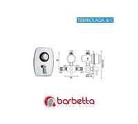 RUBINETTO TEMPORIZZATO INCASSO DOCCIA RICAMBIO TREMOLADA 467MIX