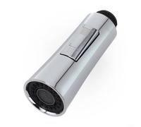 Rubinetto universale estraibile da cucina, soffione doccia, doccetta di ricambio, in ABS, per rubinetto del lavello della cucina, attacco G1/2, argento, nero, grigio spazzolato (argento)