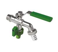 Rubinetto valvola a sfera 1/2" con doppia uscita per programmatore
