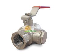 RUBINETTO VALVOLA A SFERA IN OTTONE STAMPATO CON FILTRO INTEGRATO 3/4"; 1" FF