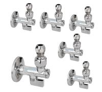 Rubinetto Valvola Arresto a Sfera Snodo Ottone Cromato Filtro 1/2-3/8-10mm