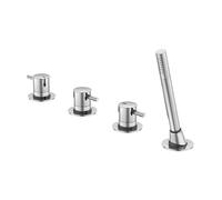 Rubinetto vasca Steinberg serie 100, montaggio bordo vasca, 4 fori, per scari...