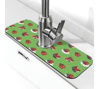 Rubinetto Verde Coccinella Lavello Cucina Cucina Tappeto Assorbente Ad Asciugatura Rapida Protezione Spruzzi Bel Tappeto di Scarico Per Lavello Cucina