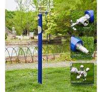 Rubinetto Verticale a Colonna d'Acqua - Rubinetto Esterno antigelo da 150 cm/59 Pollici con Supporto per Tubo da Giardino a Pavimento per Un Facile Accesso e un'irrigazio