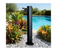 Rubinetto Verticale autoportante a Colonna d'Acqua da 60 cm per Esterni, Ideale per l'igiene del Prato e del Giardino - Design Quadrato Resistente per Una Facile installa