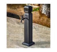 Rubinetto Verticale autoportante - Supporto per Tubo da Giardino da 65 cm con Rubinetto - Ideale per Decorazione e igiene Esterna - Colonna Resistente ed Elegante per Gia