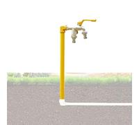 Rubinetto Verticale da Giardino per Esterni - Idrante per Acqua in Acciaio Inox antigelo, Rubinetto da Pavimento da 99 cm per un'affidabile Fornitura d'Acqua Esterna, IDE