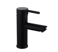 Vetrineinrete® Rubinetto per bagno ultra moderno nero opaco miscelatore lavabo bidet vasca doccia (Lavabo Canna Bassa)
