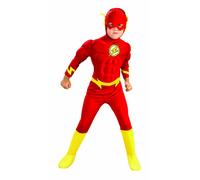 Rubini Flash Deluxe Petto Muscoloso Dc Comics Bambino Costume Halloween 882308